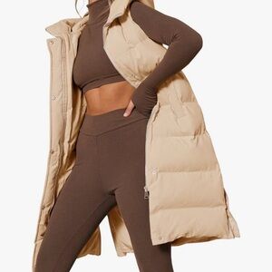 Tan Puffer Vest
